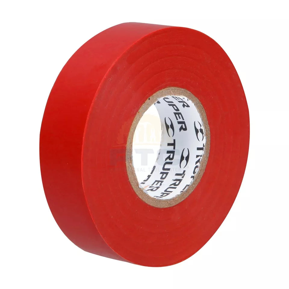 Truper PVC Electrical Tape 3/4-Inch by 60 ft (19mm x 18m)- Available in Various Colours, Black, White, Yellow, Grey, Red, Blue and Green Truper PVC Electrical Tape 3/4-Inch by 60 ft (19mm x 18m)- Available in Various Colours, Black, White, Yellow, Grey, Red, Blue and Green
